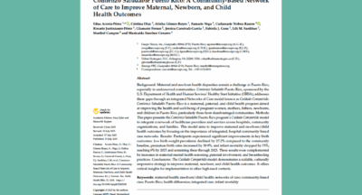 [Article] Comienzo Saludable Puerto Rico: A Community-Based Network of Care